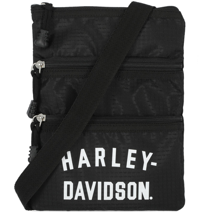HARLEY-DAVIDSON® WOMENS SCRIPTED CROSSBODY BAG