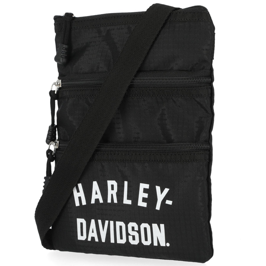 HARLEY-DAVIDSON® WOMENS SCRIPTED CROSSBODY BAG