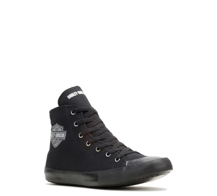 HARLEY-DAVIDSON® MENS NATHAN CHROME HIGH-TOP SNEAKERS