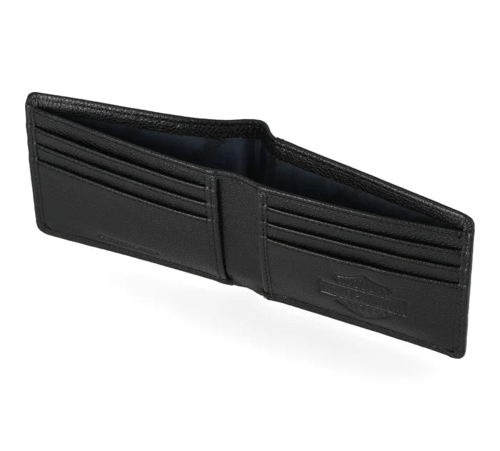 HARLEY-DAVIDSON® PEBBLE CLASSIC EAGLE BILLFOLD MENS WALLET