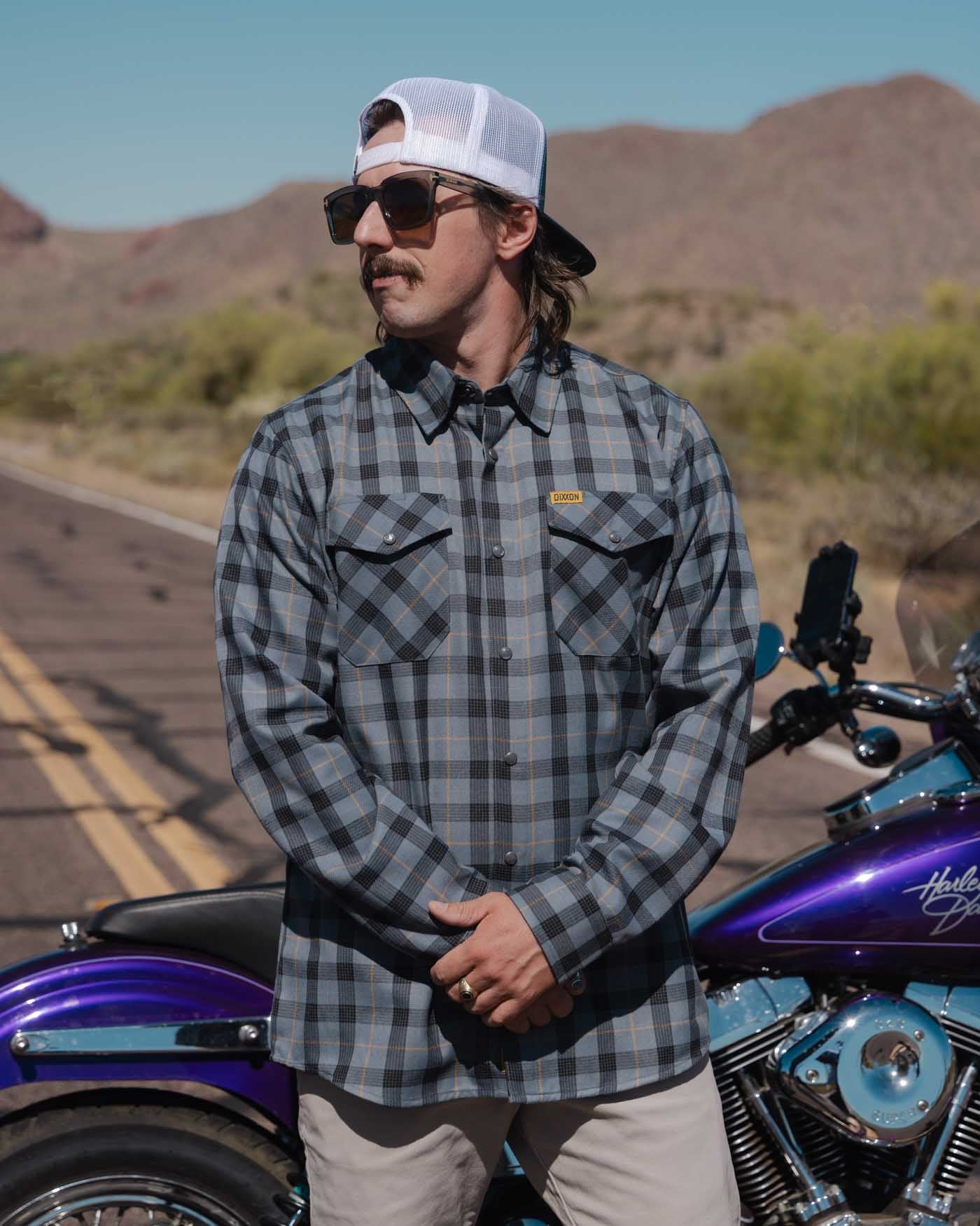 DIXXON HIGHWAY RIBBONS FLANNEL
