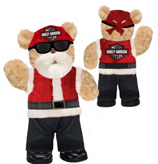 HARLEY-DAVIDSON® SANTA BEAR 17" HUGGY BEAR