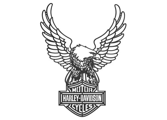 HARLEY-DAVIDSON® BAR & SHIELD LOGO EAGLE OUTDOOR METAL WALL ART
