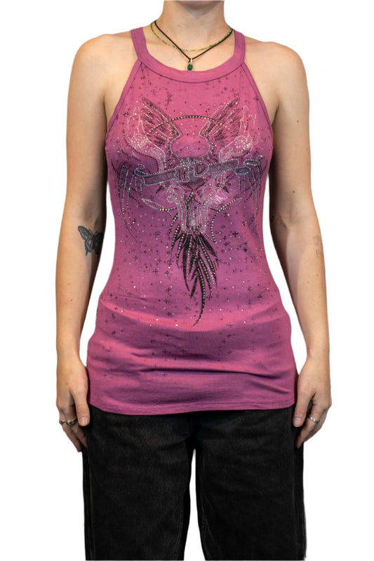 HARLEY-DAVIDSON® WOMENS HARMONIOUS SLEEVELESS SCOOP NECK TOP