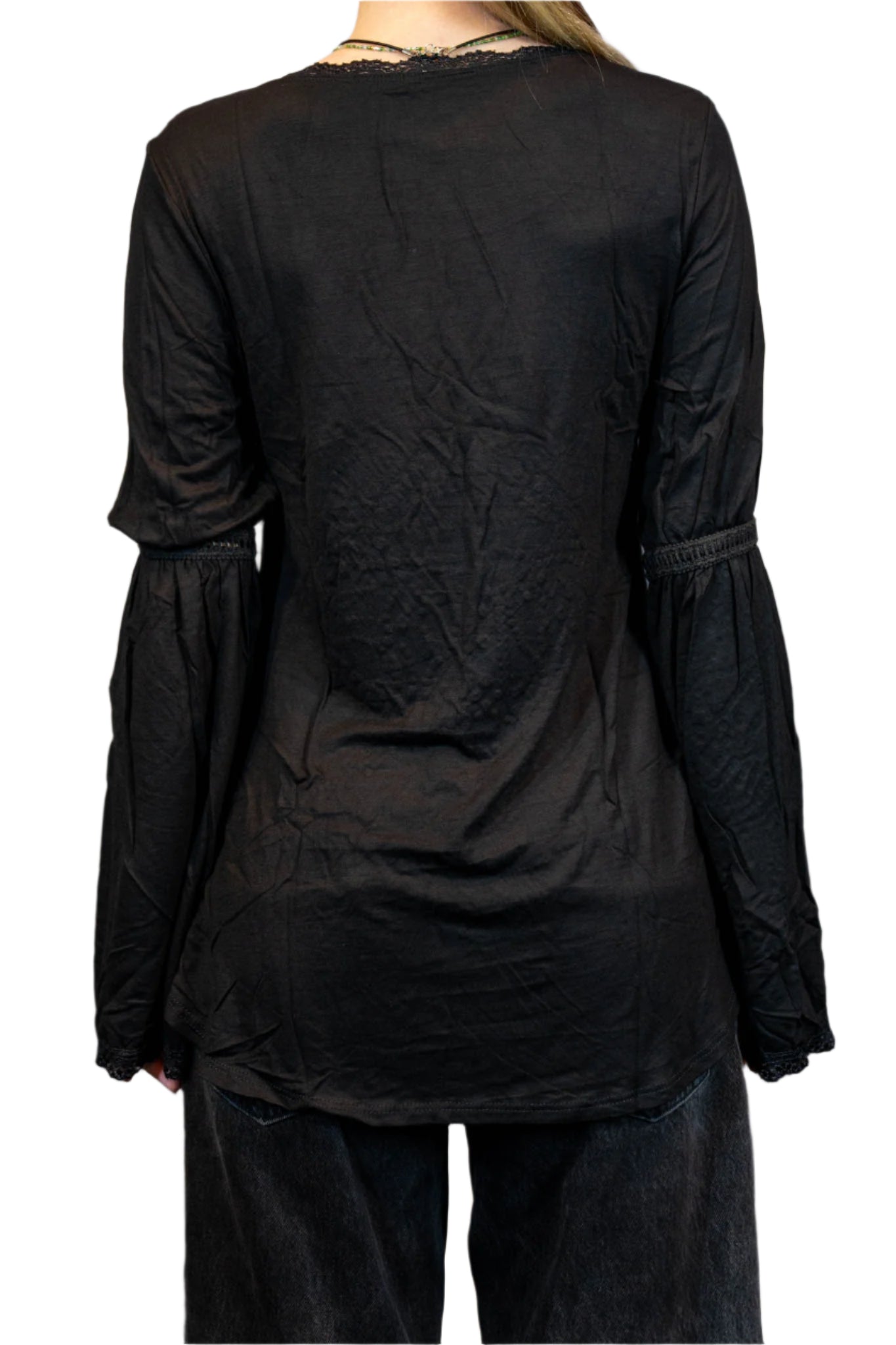 HARLEY-DAVIDSON® KRYPTO NIGHT LONG SLEEVE SCOOP NECK TOP
