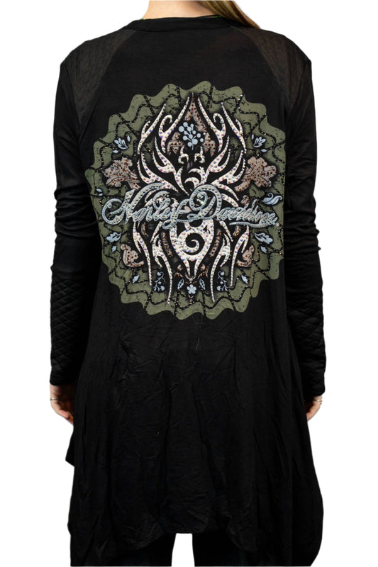 HARLEY-DAVIDSON® ITSY BITSY LONG SLEEVE CARDIGAN