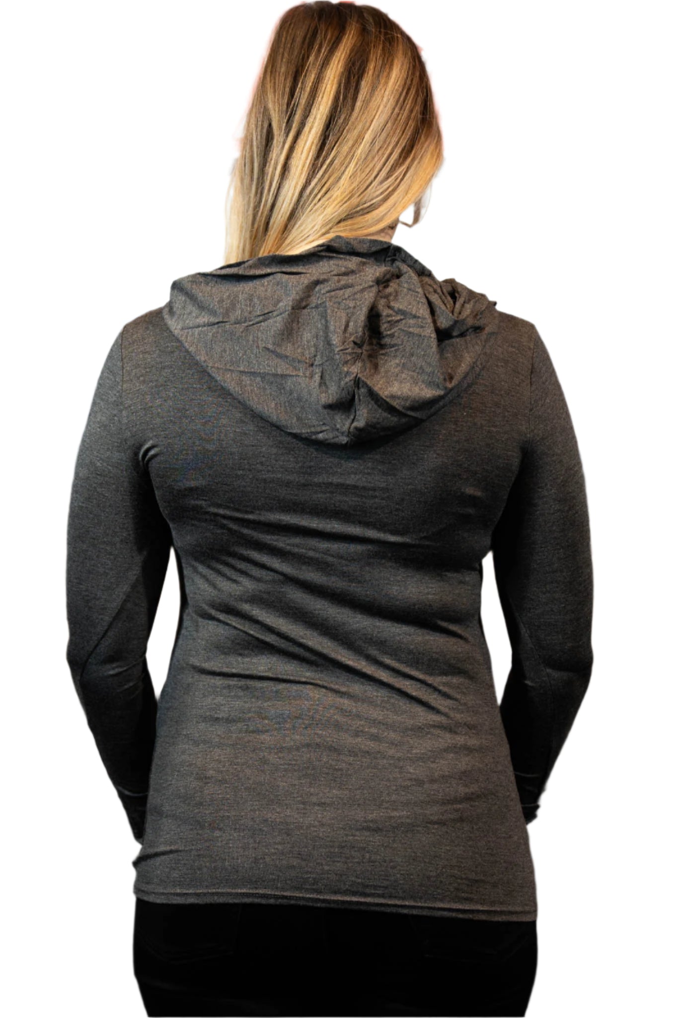 HARLEY-DAVIDSON® WOMENS GROOVIN LONG SLEEVE CREW NECK WITH HOOD