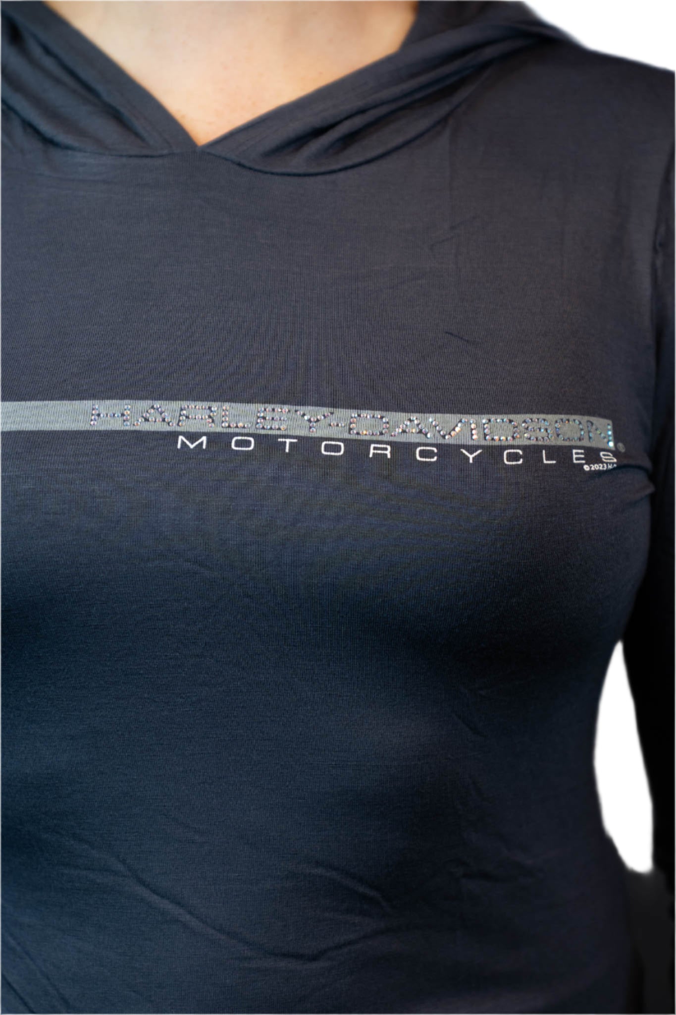 HARLEY-DAVIDSON® WOMENS SPEED REEL LONG SLEEVE SCOOP NECK TEE
