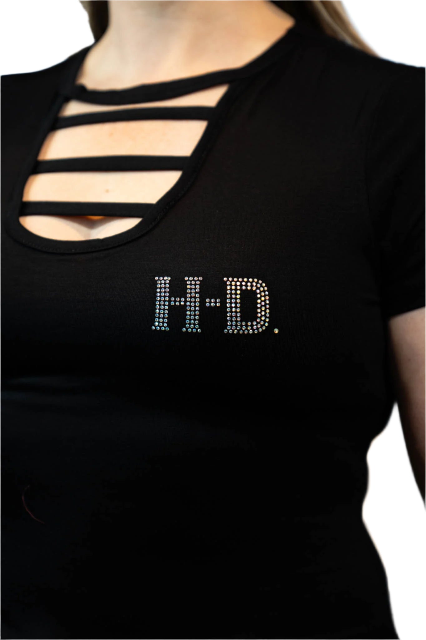 HARLEY-DAVIDSON® WOMENS CYCLONE SHORT SLEEVE SCOOP NECK TOP
