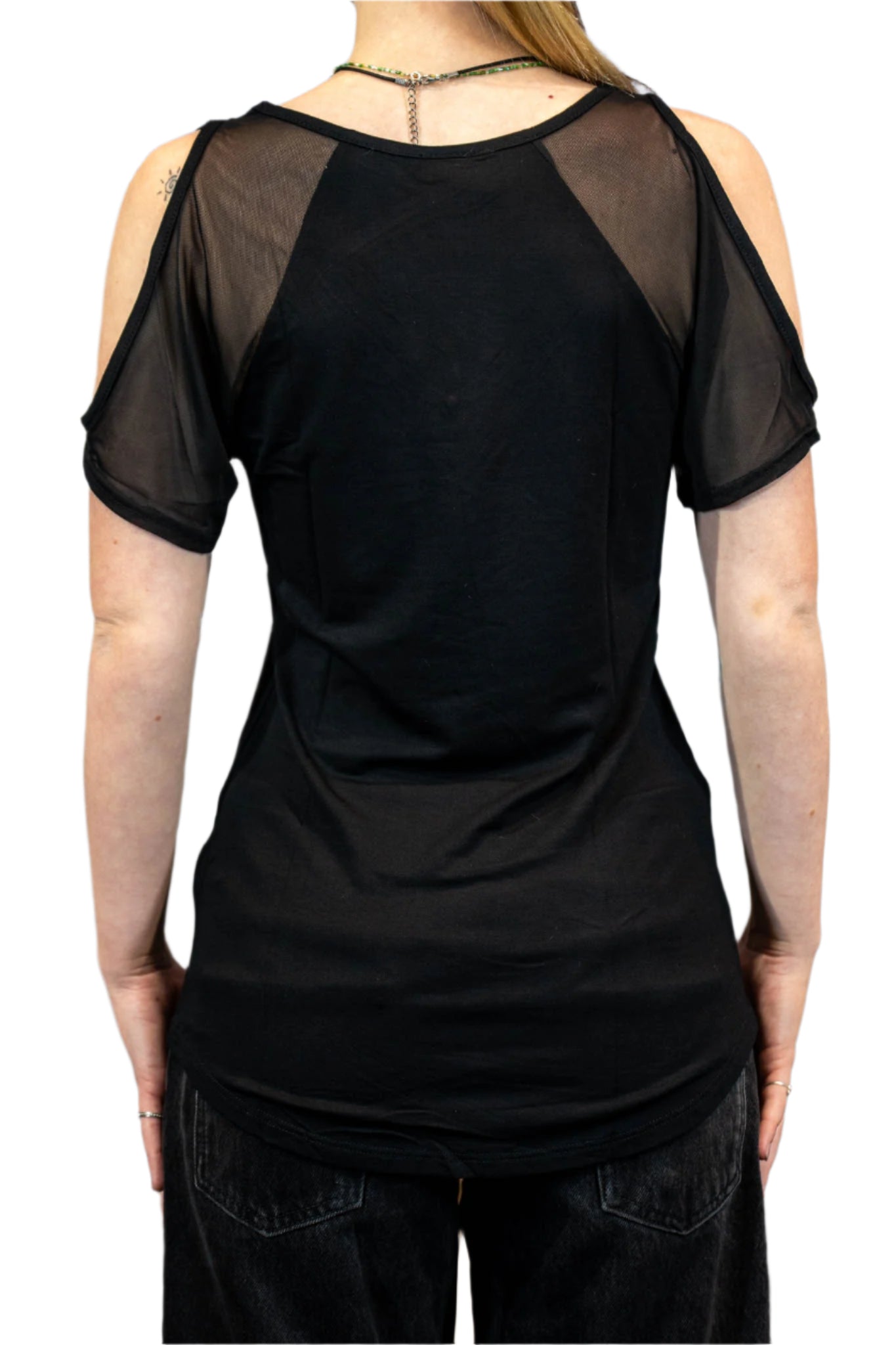 HARLEY-DAVIDSON® WOMENS MIGHTY FEATHERS SHORT SLEEVE V-NECK TOP