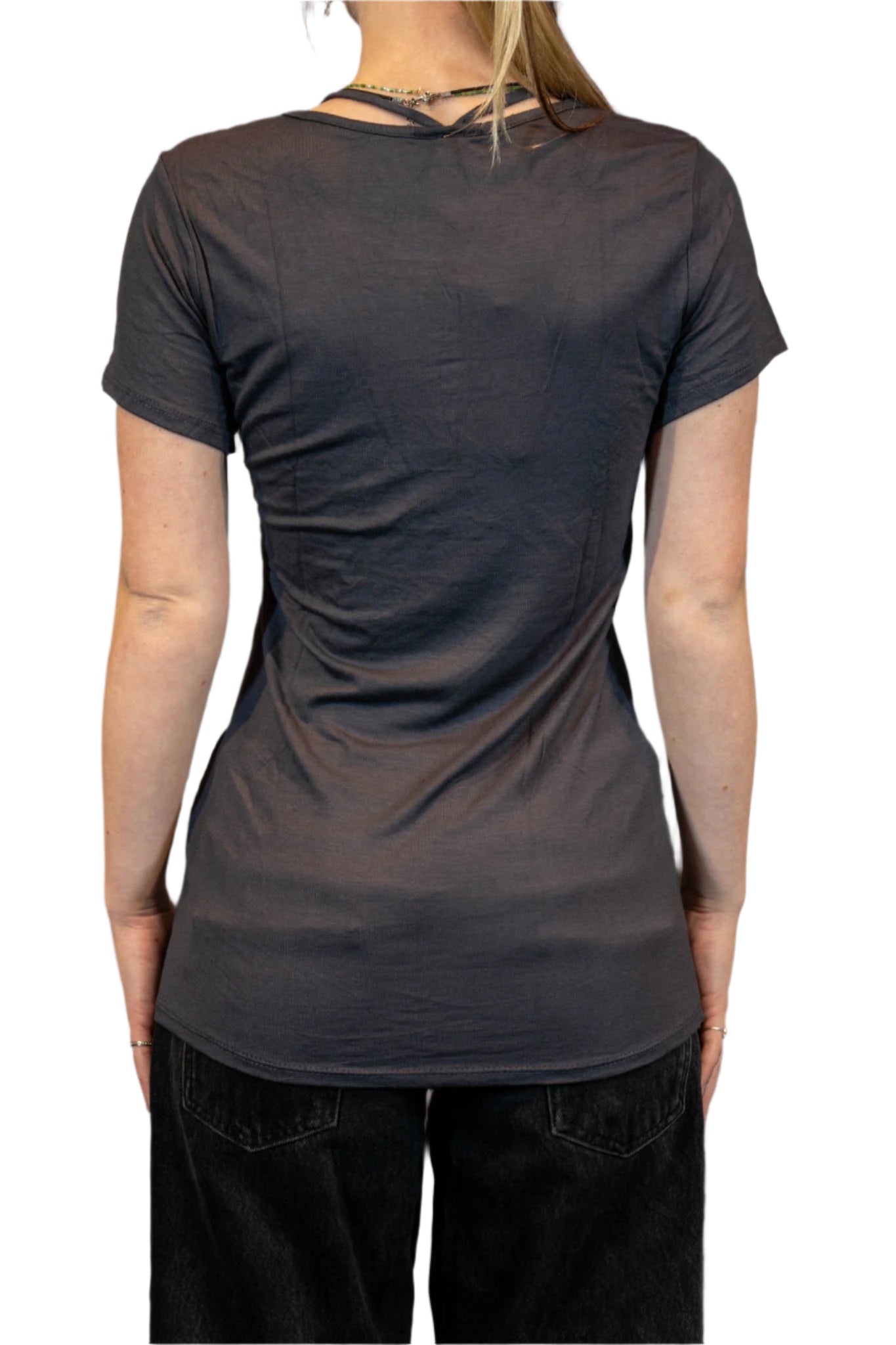 HARLEY-DAVIDSON® WOMENS JOLTED LOVE SHORT SLEEVE SCOOP NECK TOP