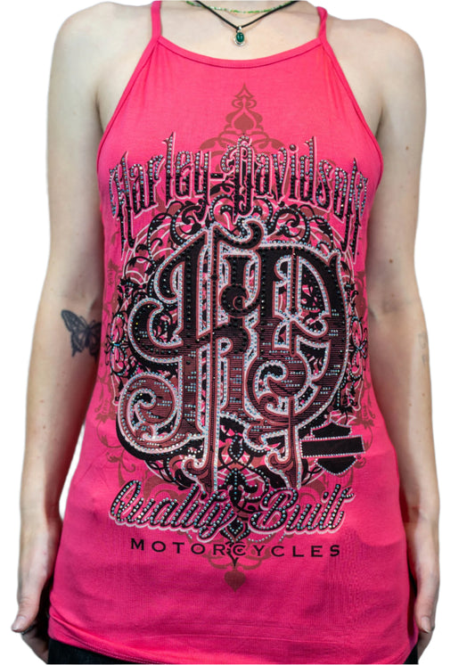HARLEY-DAVIDSON® WOMENS Q BUILT SLEEVELESS SCOOP NECK TOP