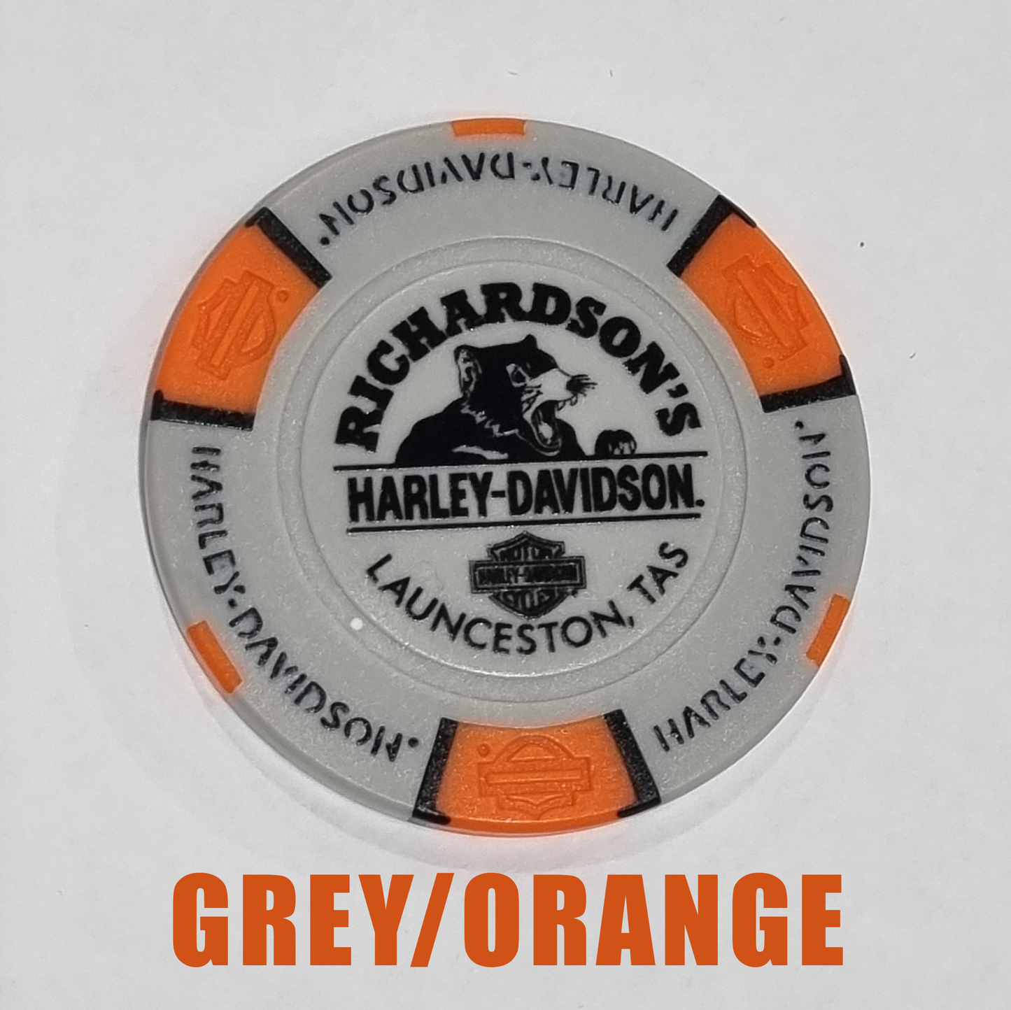 HARLEY-DAVIDSON® RICHARDSON'S TASSIE DEVIL POKER CHIP