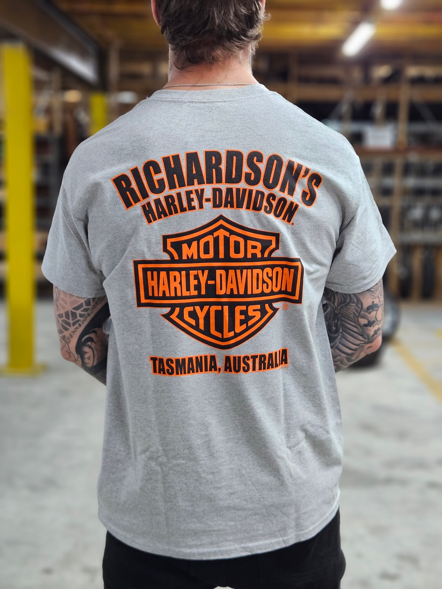 HARLEY-DAVIDSON® RICHARDSON'S TAS DEVIL GREY TEE