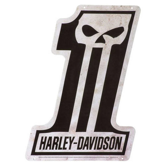 HARLEY-DAVIDSON® #1 SKULL TIN SIGN