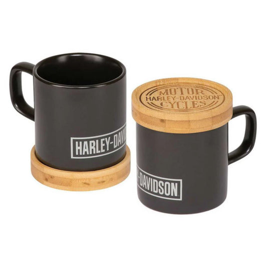 HARLEY-DAVIDSON® MUG WITH CIRCLE LOGO COASTER SET