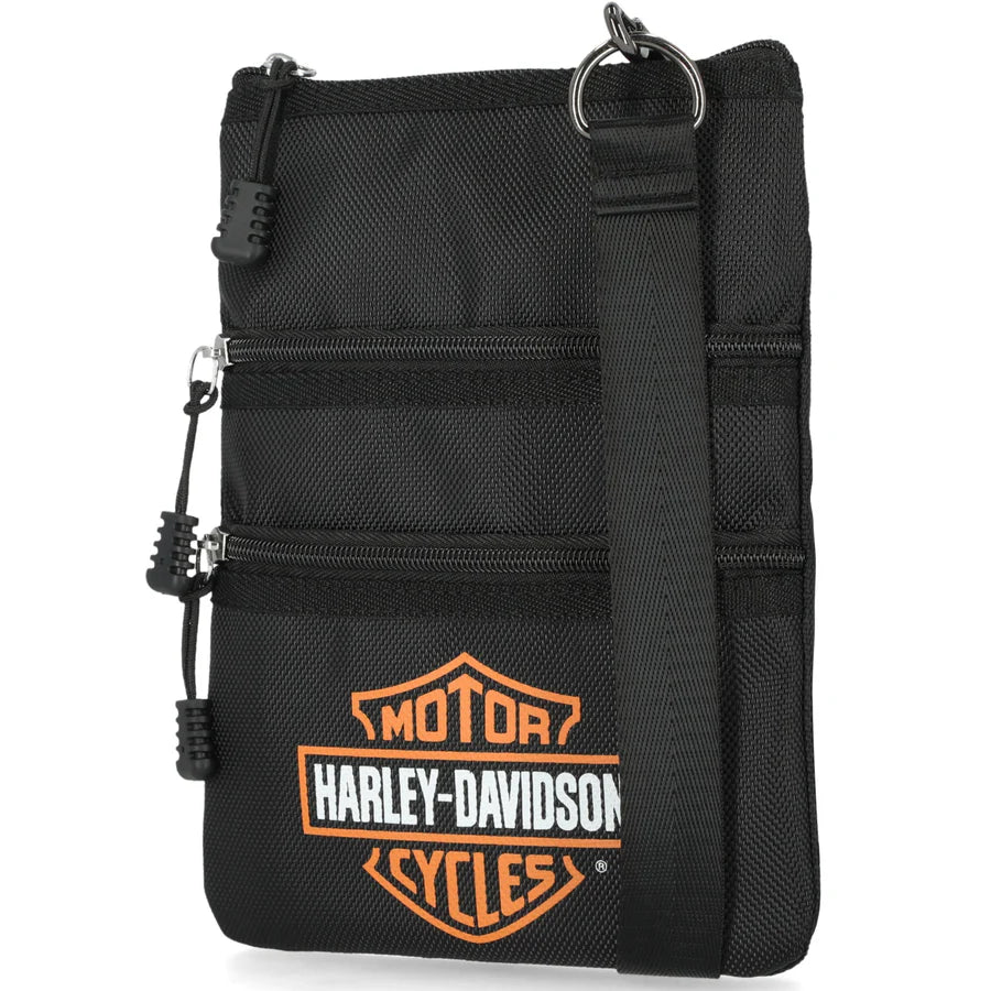HARLEY-DAVIDSON® WOMENS BAR & SHIELD LOGO NYLON CROSSBODY BAG
