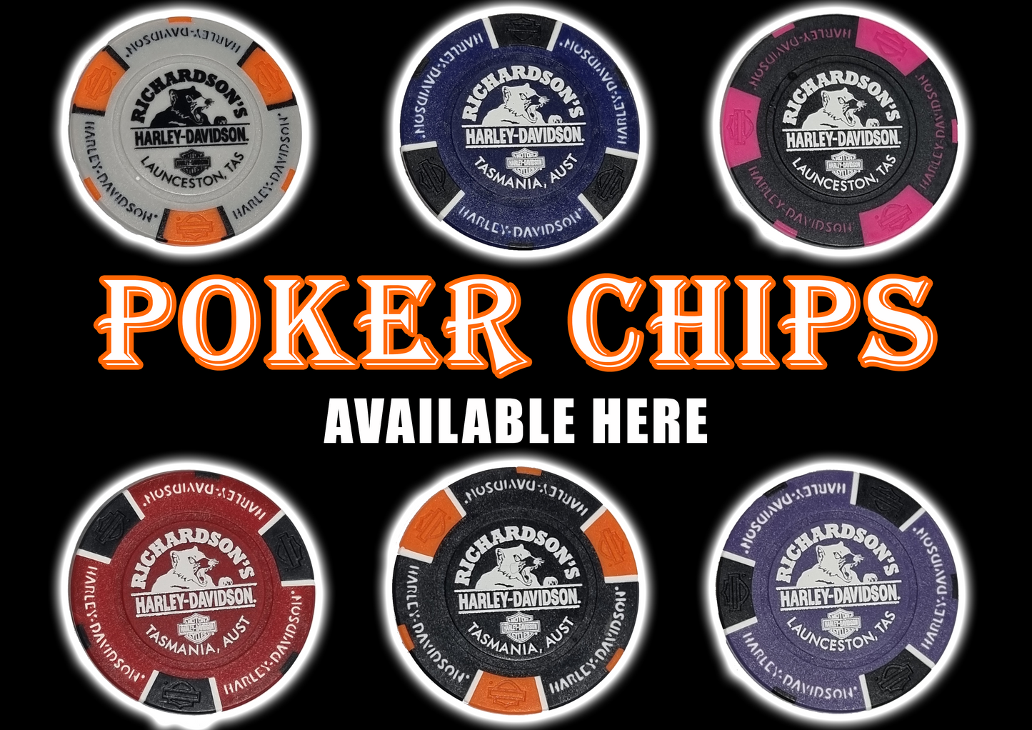 HARLEY-DAVIDSON® RICHARDSON'S TASSIE DEVIL POKER CHIP