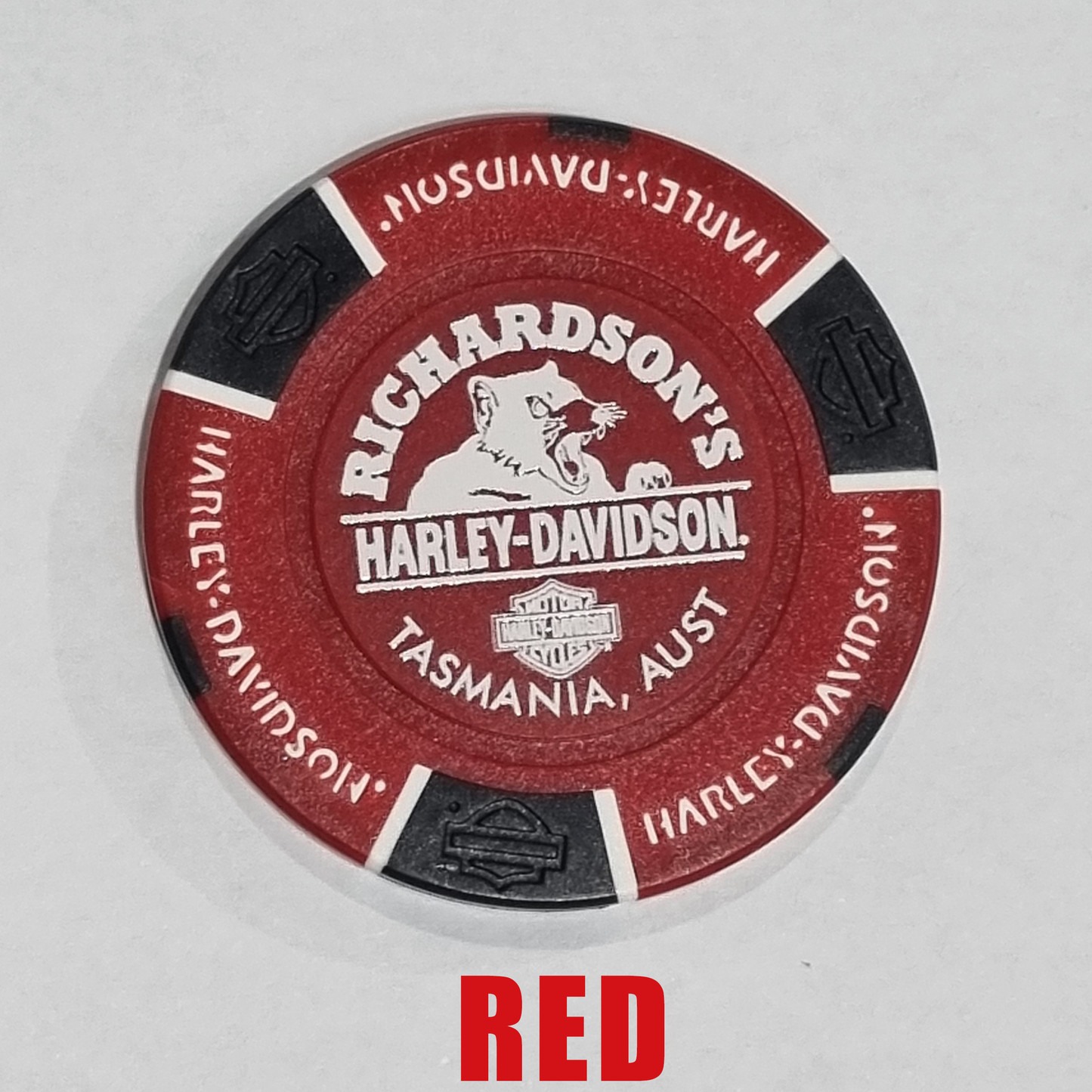 HARLEY-DAVIDSON® RICHARDSON'S TASSIE DEVIL POKER CHIP