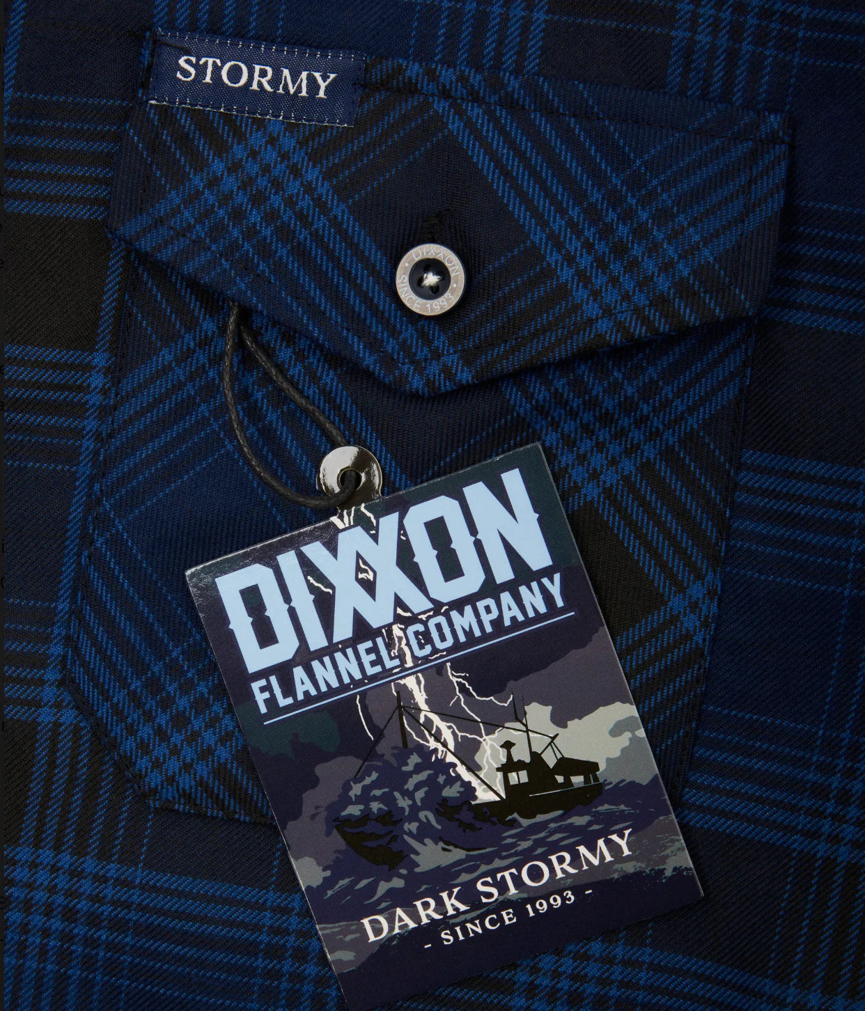 DIXXON THE DARK STORMY FLANNEL