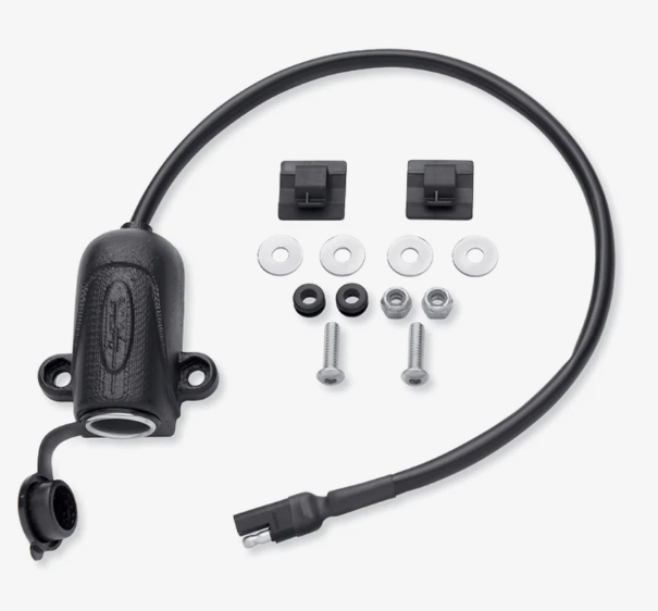 Saddlebag-Mount Auxiliary Power Port