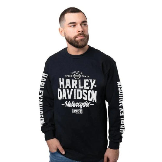 HARLEY-DAVIDSON® MENS BRAWN LONG SLEEVE TEE