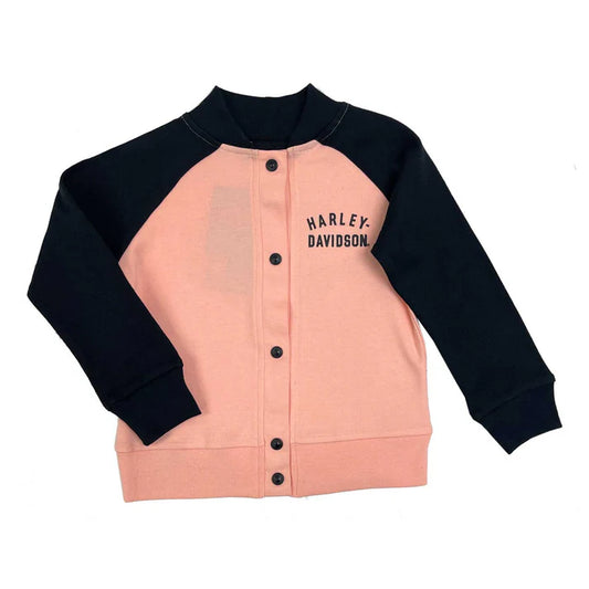 HARLEY-DAVIDSON® GIRLS BAR & SHIELD VARSITY KNIT JACKET