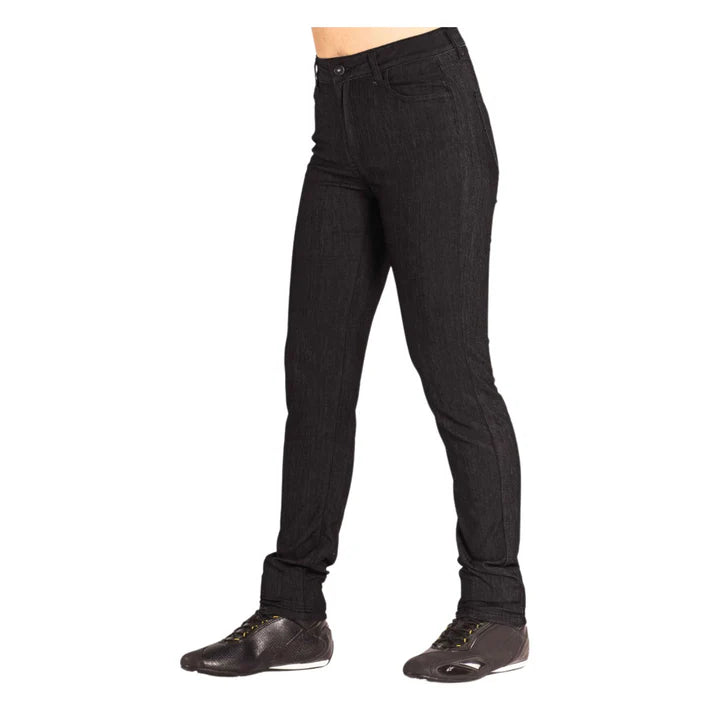 TKD WOMENS KEVLAR LINED AMBER H/RISE STRETCH SLIM JEANS