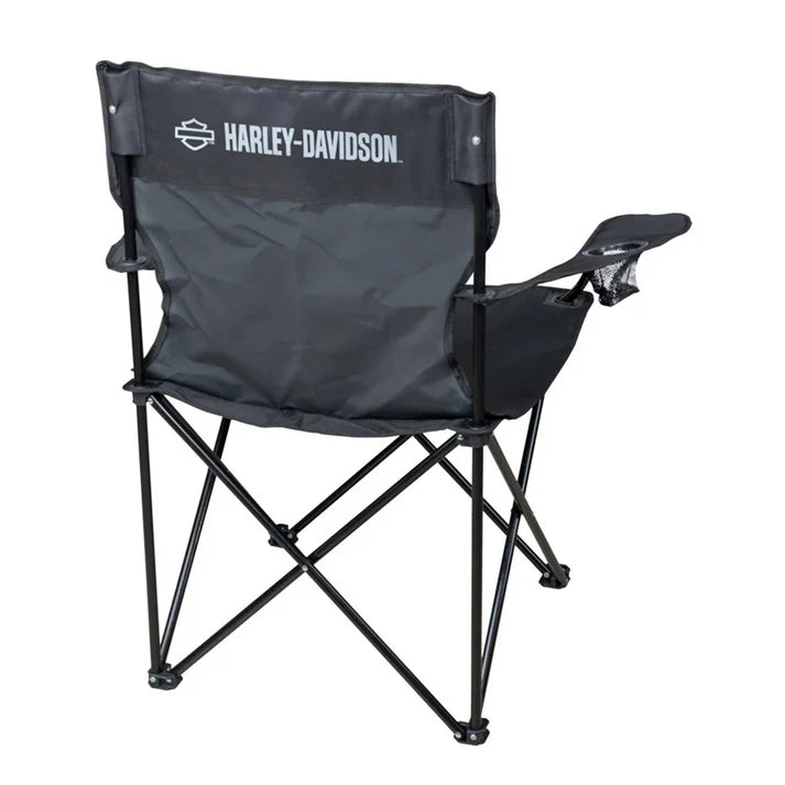 HARLEY-DAVIDSON® OPEN BAR & SHIELD FOLDING CHAIR