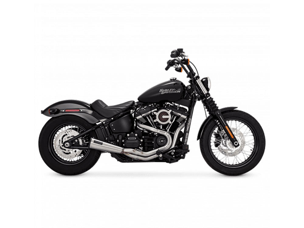 2-into-1 Upsweep Exhaust – Stainless Steel. Fits Softail 2018-2024 Non-240 Tyre Models