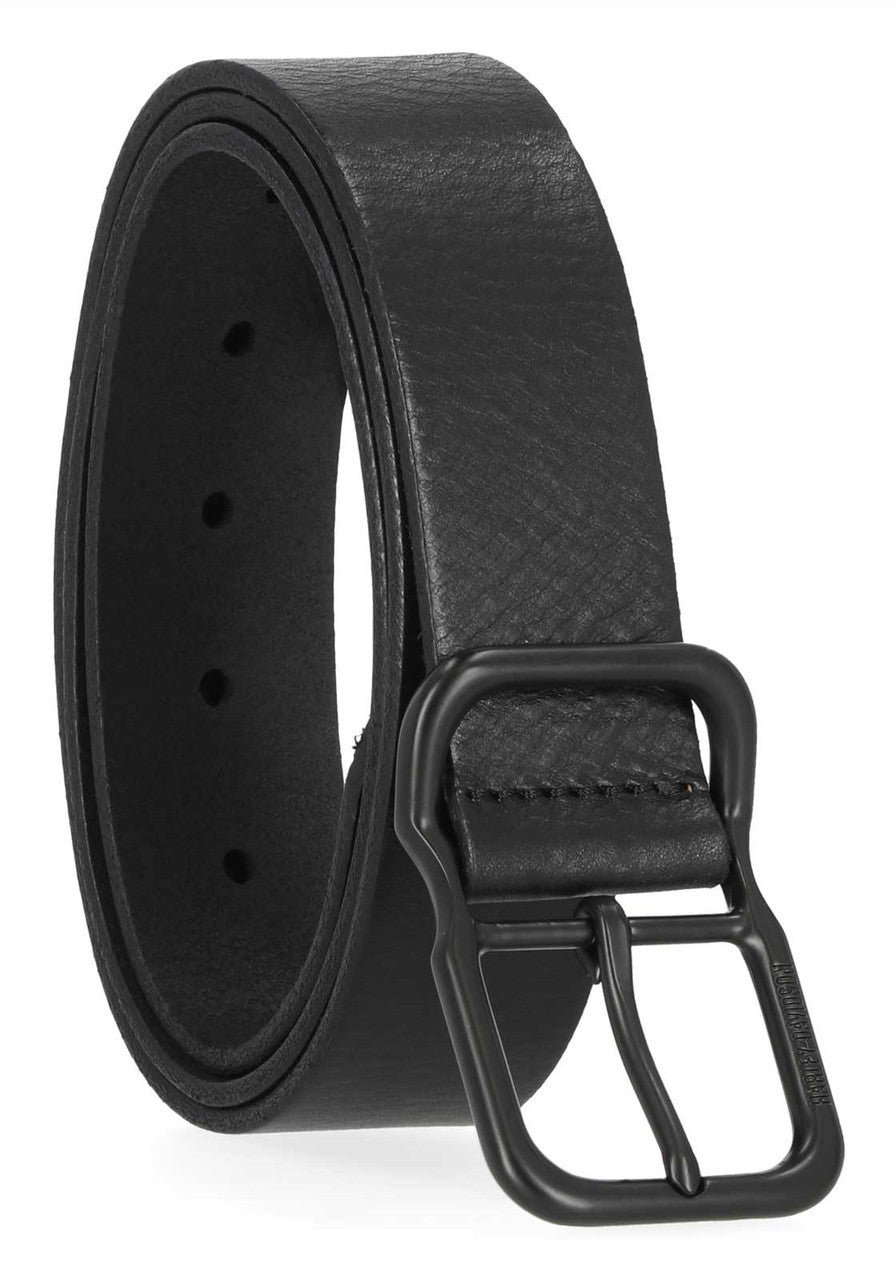 HARLEY-DAVIDSON® MENS SELF KEEPER BUCKLE TEXTURED LEATHER BELT