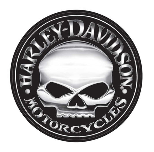 HARLEY-DAVIDSON® WILLIE G SKULL LOGO X-LARGE 29" DECAL