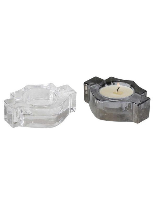 HARLEY-DAVIDSON® BAR & SHIELD SHAPED TEA LIGHT HOLDER SET (2PK)
