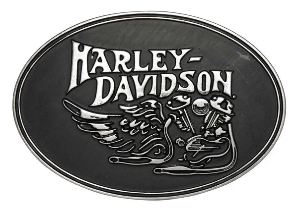 HARLEY-DAVIDSON® WINGED MOTORCYCLE BELT BUCKLE
