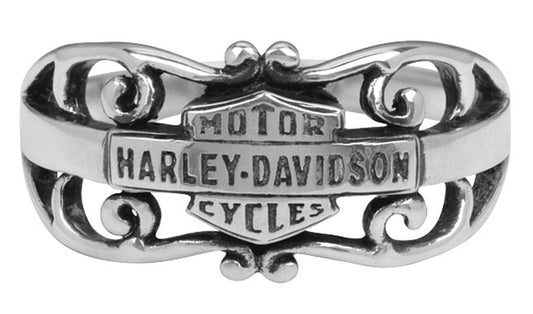 HARLEY-DAVIDSON® WOMENS GYPSY BAR & SHIELD BAND RING