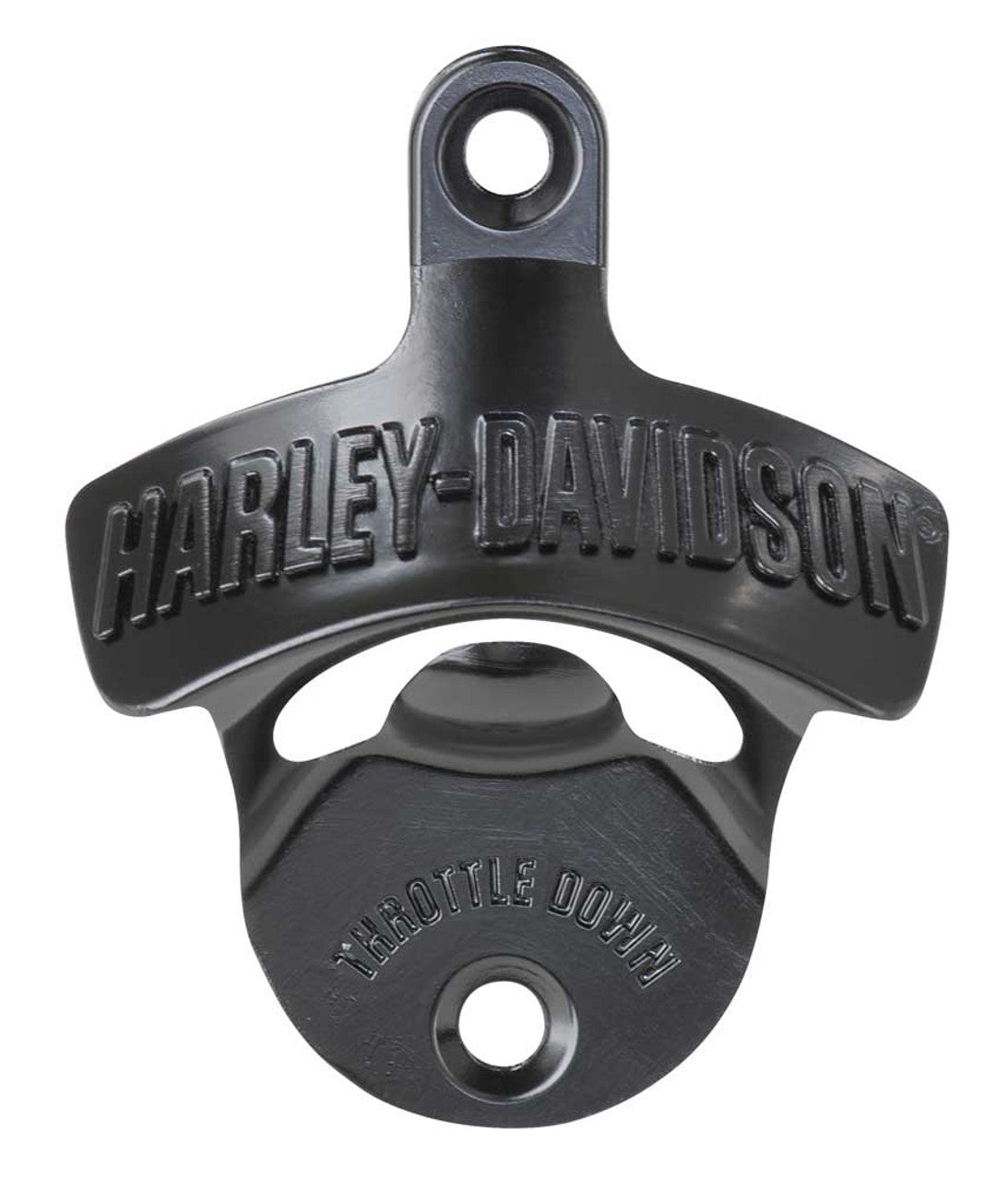 HARLEY-DAVIDSON® THROTTLE DOWN WALL MOUNT BOTTLE OPENER