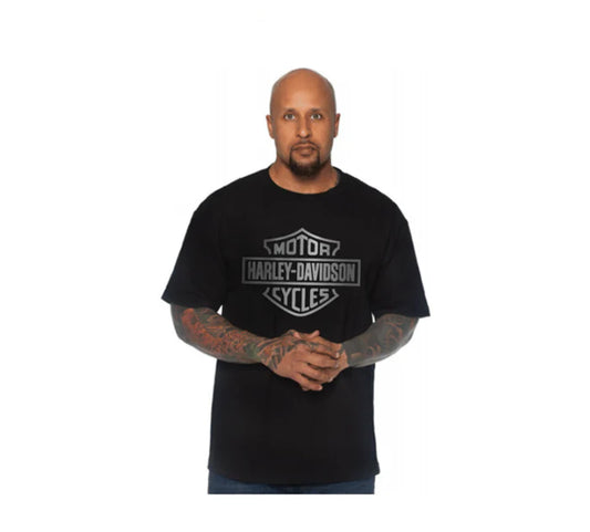 HARLEY-DAVIDSON® MENS SILVER BAR & SHIELD TEE