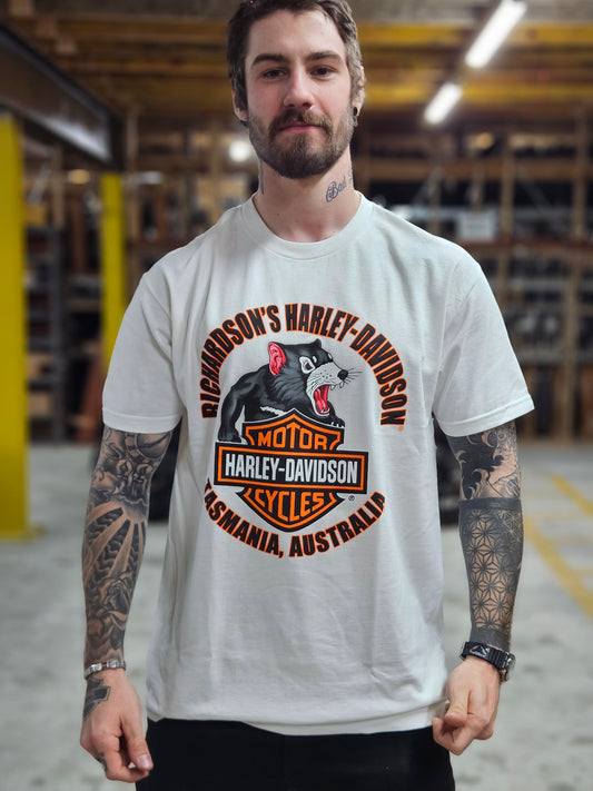 HARLEY-DAVIDSON® RICHARDSON'S TAS DEVIL WHITE TEE