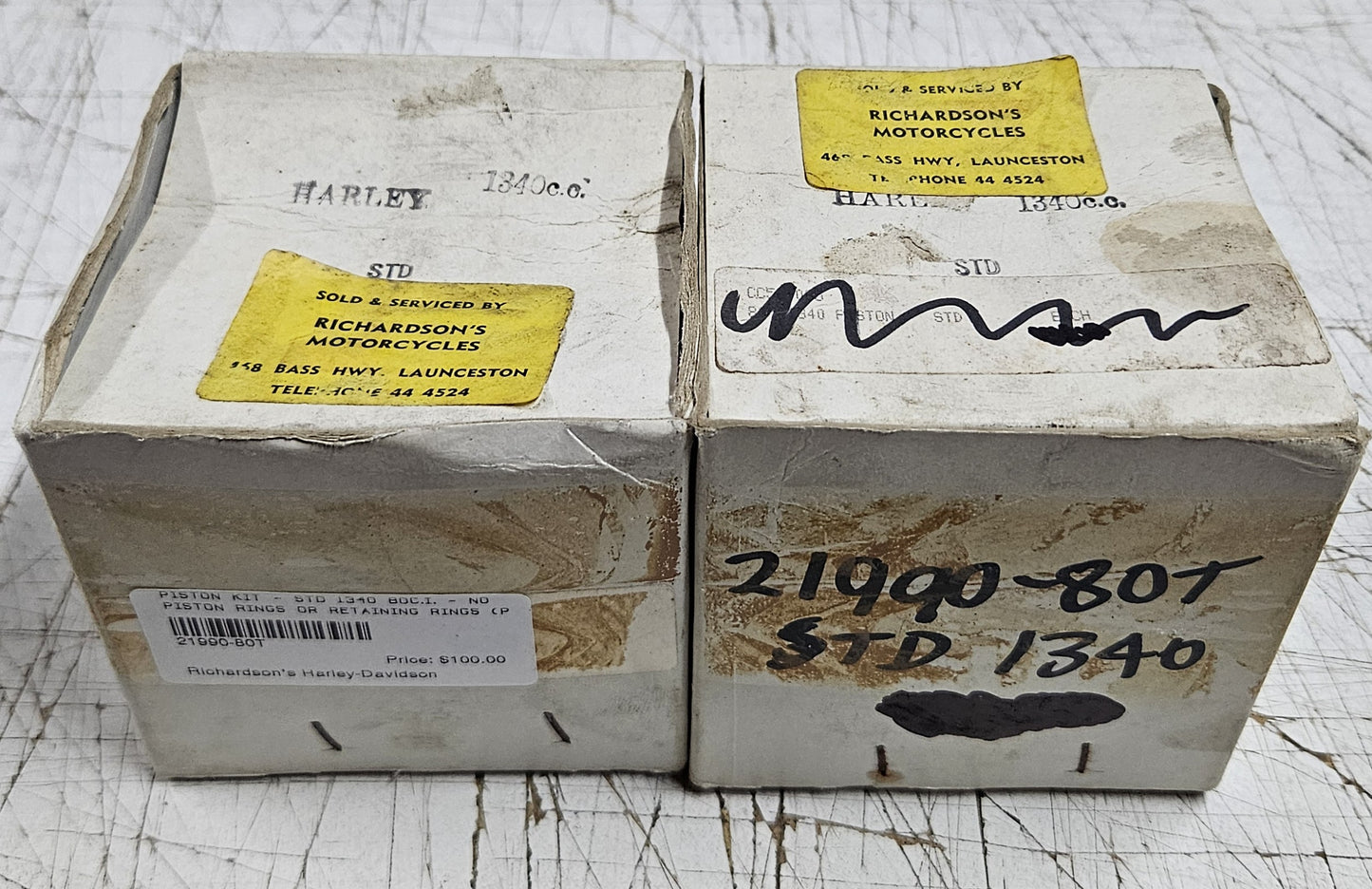 PISTON KIT - STD 1340 80C.I. - NO PISTON RINGS