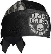 HARLEY-DAVIDSON® MENS CAMO WILLIE G SKULL HEADWRAP