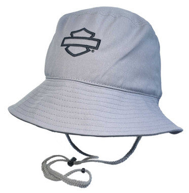 HARLEY-DAVIDSON® MENS COVER EMBROIDED BAR & SHIELD LOGO BUCKET HAT