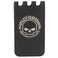 HARLEY-DAVIDSON® WILLIE G SKULL METAL MONEY-CLIP