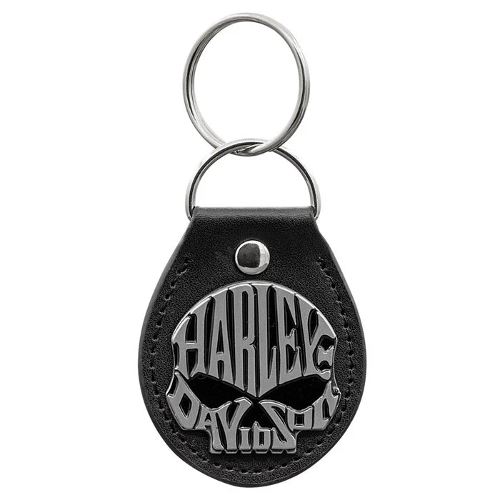 HARLEY-DAVIDSON®  KEYCHAIN - HARLEY SKULL BALCK VINLY