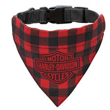 HARLEY-DAVIDSON® PLAID B&S PET BANDANA