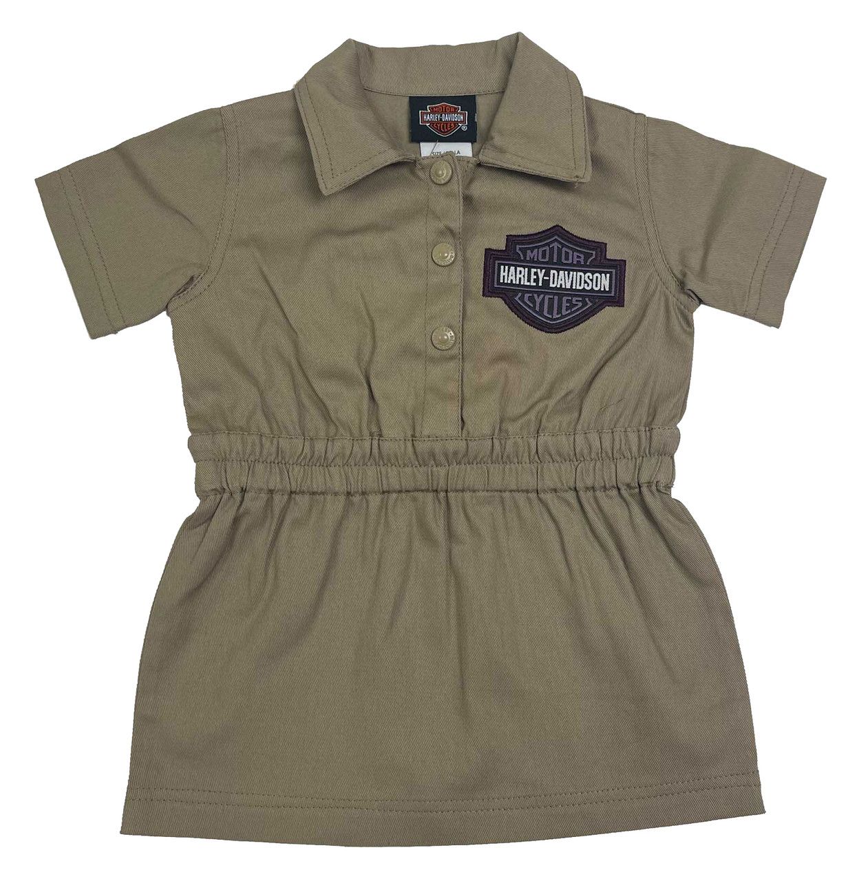 HARLEY-DAVIDSON® NB INF GIRL BRUSHED TWILL DRESS