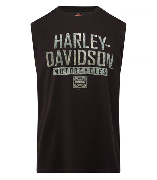 HARLEY-DAVIDSON® PLATED SLEEVELESS MENS TEE
