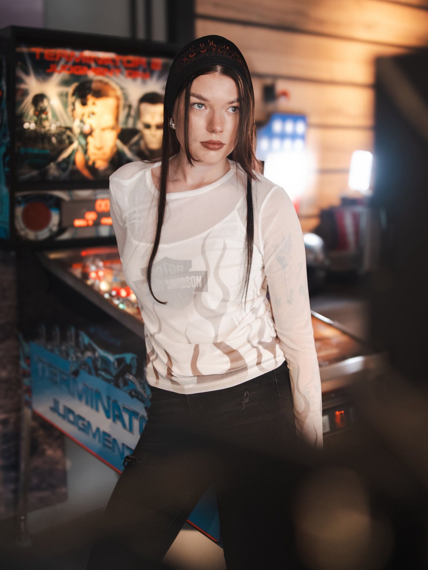 HARLEY-DAVIDSON® WOMENS TOP KNIT OFF WHITE