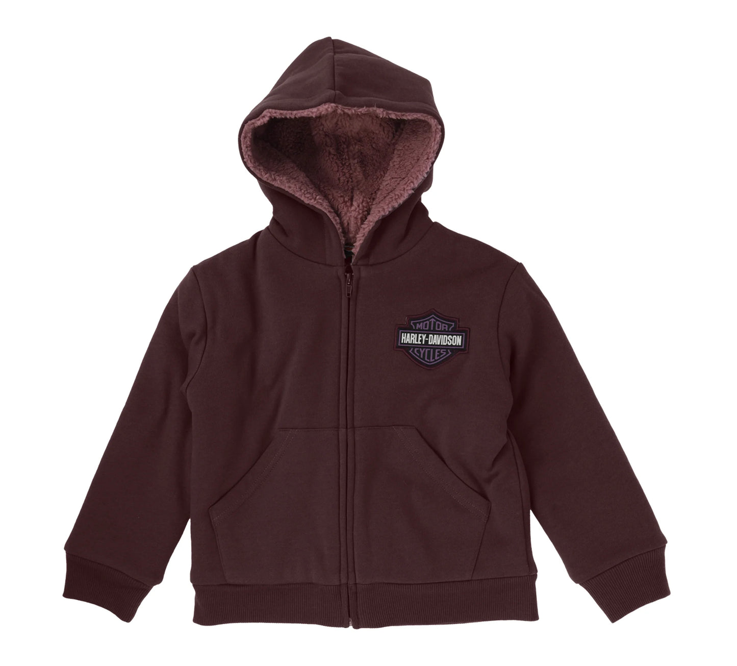 HARLEY-DAVIDSON® GIRLS SHERPA LINED HOODED FLEECE JACKET