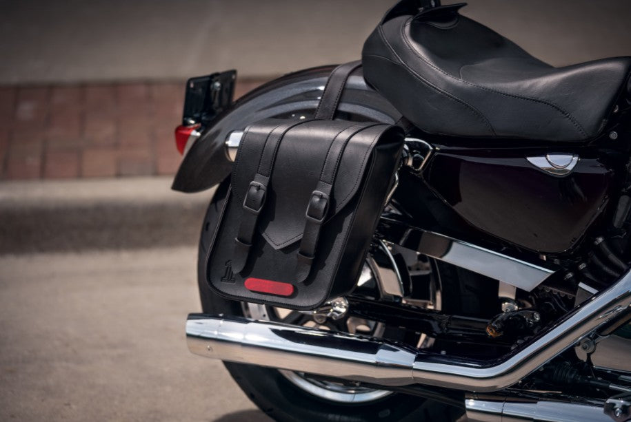 Black Standard Line Throw-Over Saddlebags - Compact