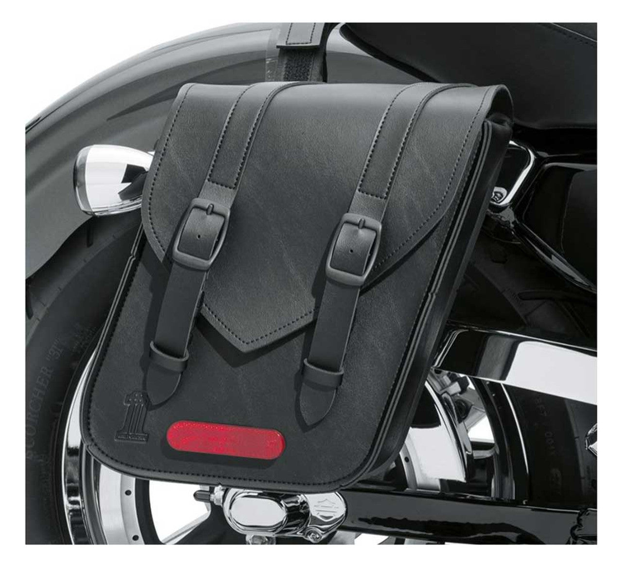 Black Standard Line Throw-Over Saddlebags - Compact